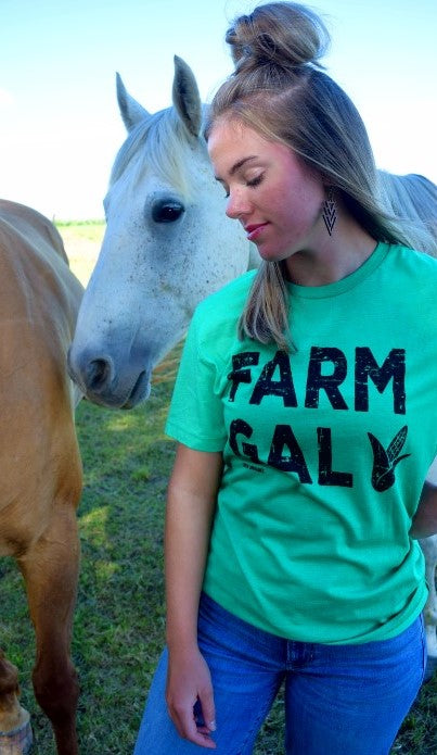 Farm Gal ( red or Green Choice)