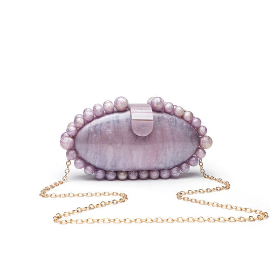 Fashion Minimalist Pearl Acrylic Handbag