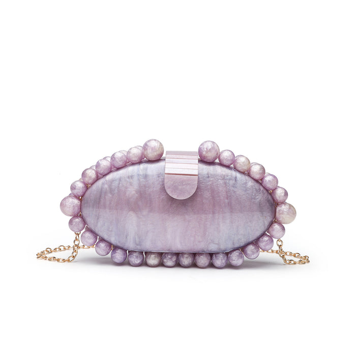 Fashion Minimalist Pearl Acrylic Handbag