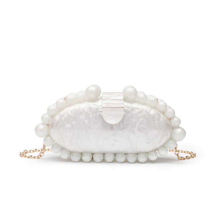 Fashion Minimalist Pearl Acrylic Handbag