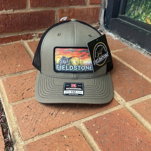 Fieldstone Duck Hunter Patch Moss and Black Snapback Cap