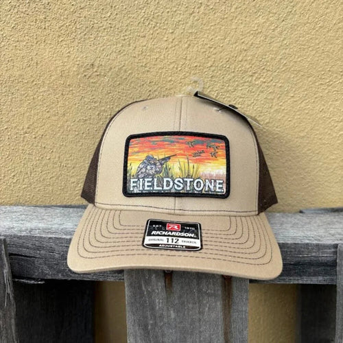 Fieldstone Duck Hunter Patch Tan and Black Snapback Cap