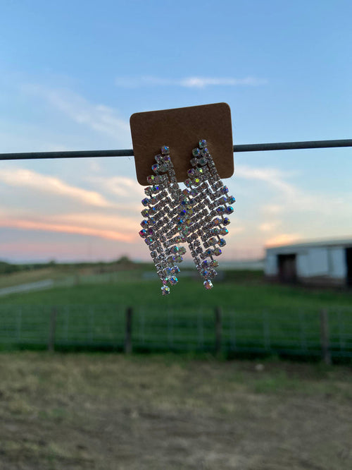 Flashy Rhinestone Earrings