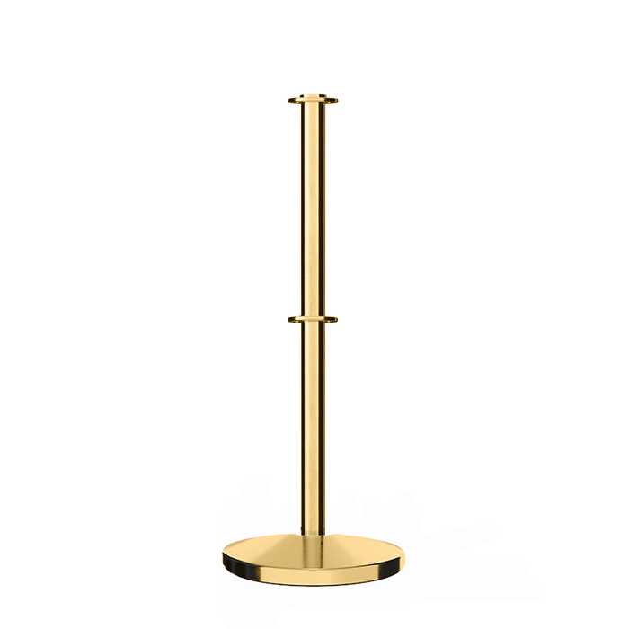 POLISHED BRASS / FLAT TOP TAPPED FOR SIGN FRAME