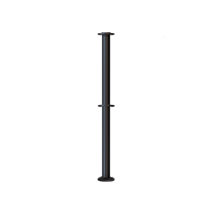 BLACK / FLAT TOP TAPPED FOR SIGN FRAME