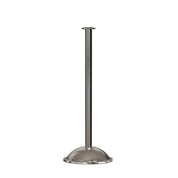 SATIN STAINLESS STEEL / FLAT TOP TAPPED FOR SIGN FRAME