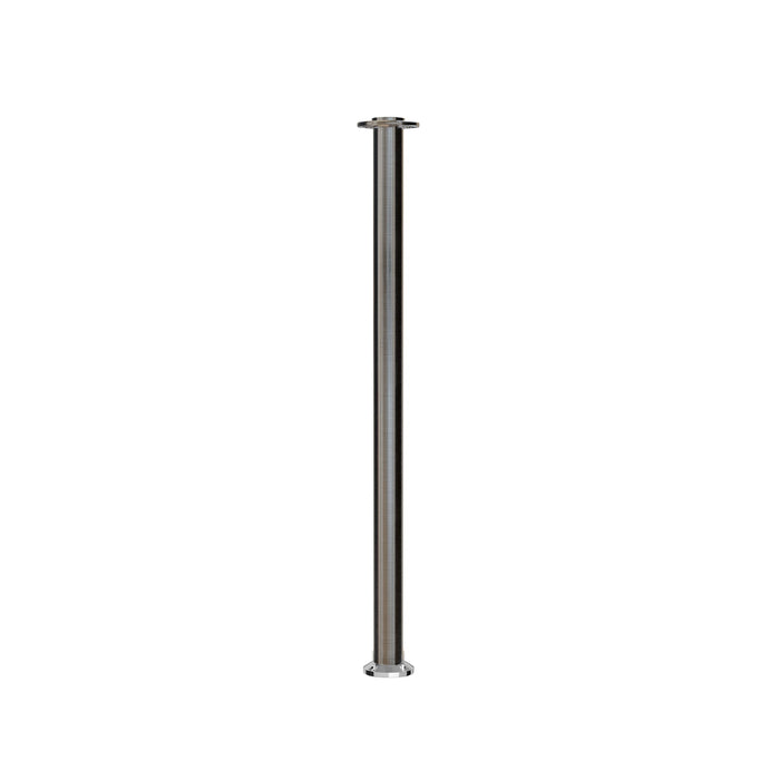 Flat Top Rope Stanchion with Fixed Base - Montour Line CXLineF - Crowd Control Warehouse