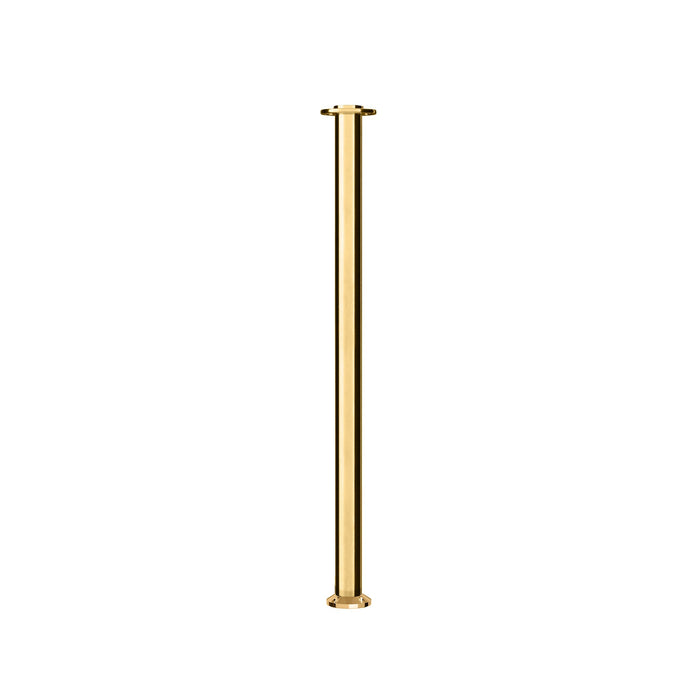 POLISHED BRASS POST / TAPPED TOP FOR SIGN FRAME