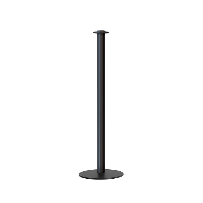 Flat Top Rope Stanchion with Low Profile Base - Montour Line CXLine - Crowd Control Warehouse