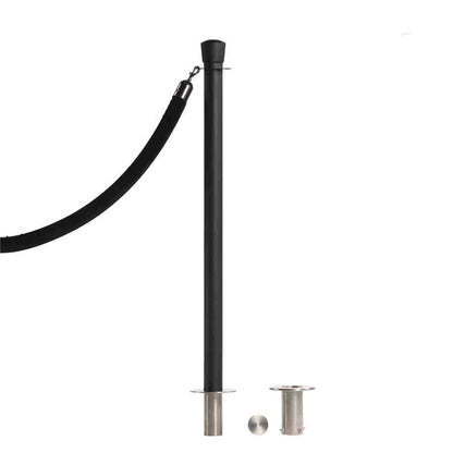 Flat Top Rope Stanchion with Removable Base - Montour Line CXlineR - Crowd Control Warehouse
