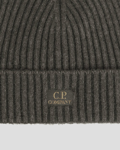 Fleece Knit Beanie Olive Night - Green
