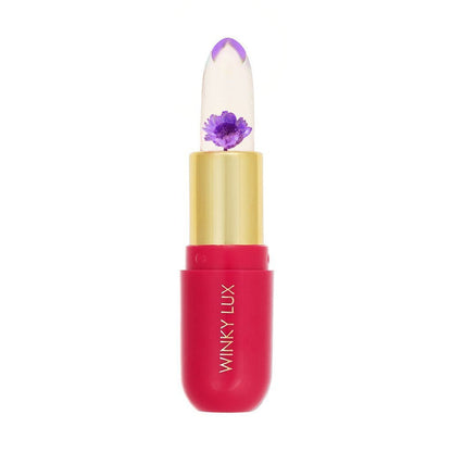 Purple -- Winky Lux Lip Balm Pink Flower Balm