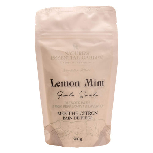 Bag of Nature's Essential Garden Foot Soak - Lemon Mint 200ml