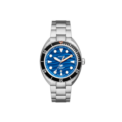 Fossil Breaker Three-Hand Date Stainless Steel Watch FS6064