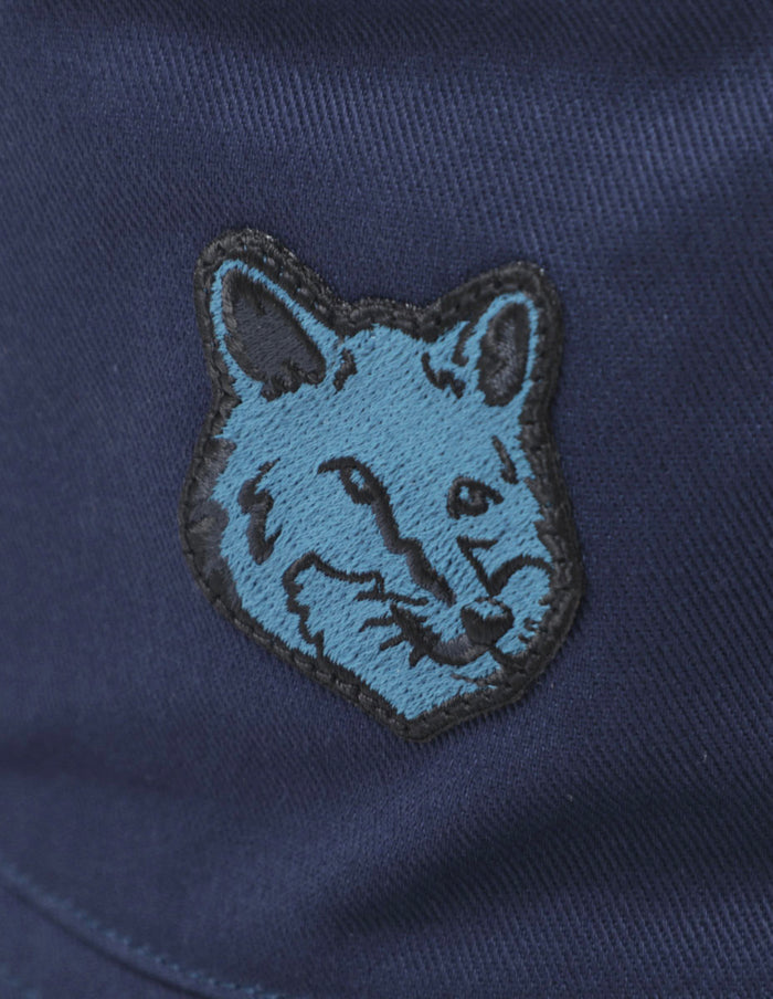 Fox Head Patch Bucket Hat Ink Blue