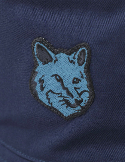 Fox Head Patch Bucket Hat Ink Blue