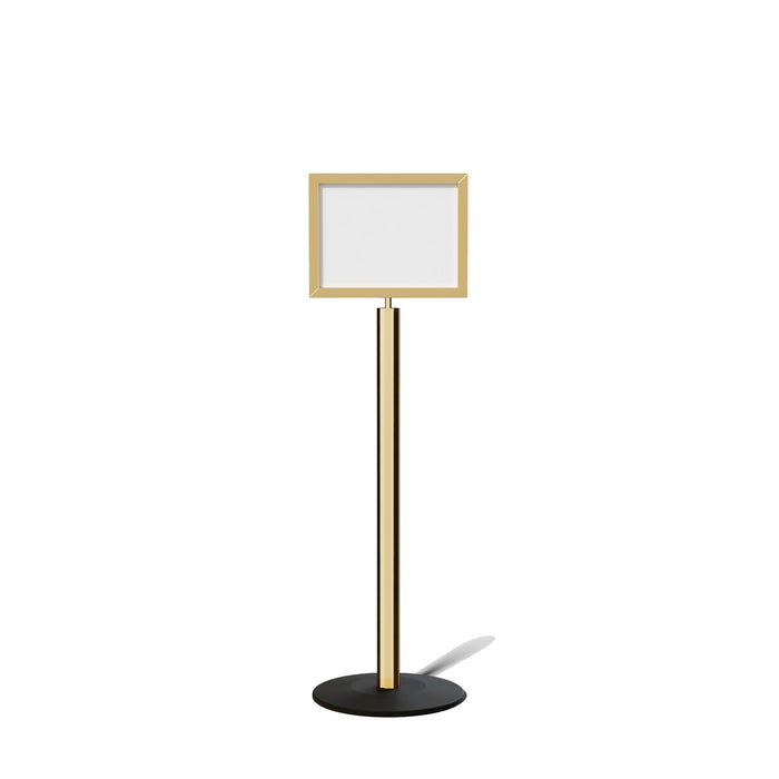 FSX200 Floor Standing Sign Frame, Low profile Base, 11 inches by 14 inches Sign Frame - Montour Line FSLine - Crowd Control Warehouse