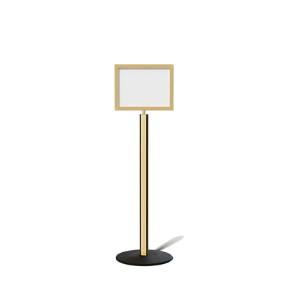 FSX200 Floor Standing Sign Frame, Low profile Base, 11 inches by 14 inches Sign Frame - Montour Line FSLine - Crowd Control Warehouse