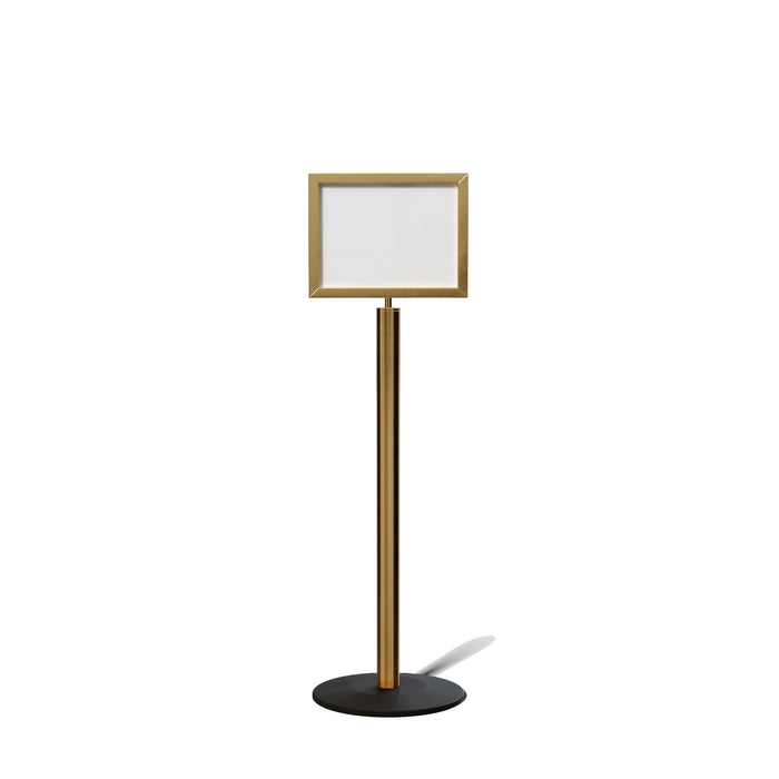 FSX200 Floor Standing Sign Frame, Low profile Base, 11 inches by 14 inches Sign Frame - Montour Line FSLine - Crowd Control Warehouse