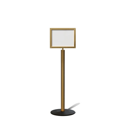 FSX200 Floor Standing Sign Frame, Low profile Base, 11 inches by 14 inches Sign Frame - Montour Line FSLine - Crowd Control Warehouse