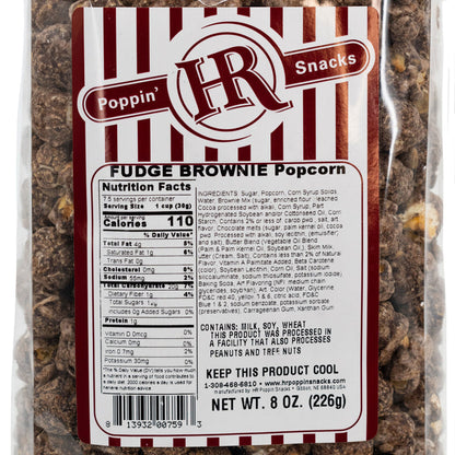 Fudge Brownie Popcorn | 6.3 oz | HR Poppin' Snacks