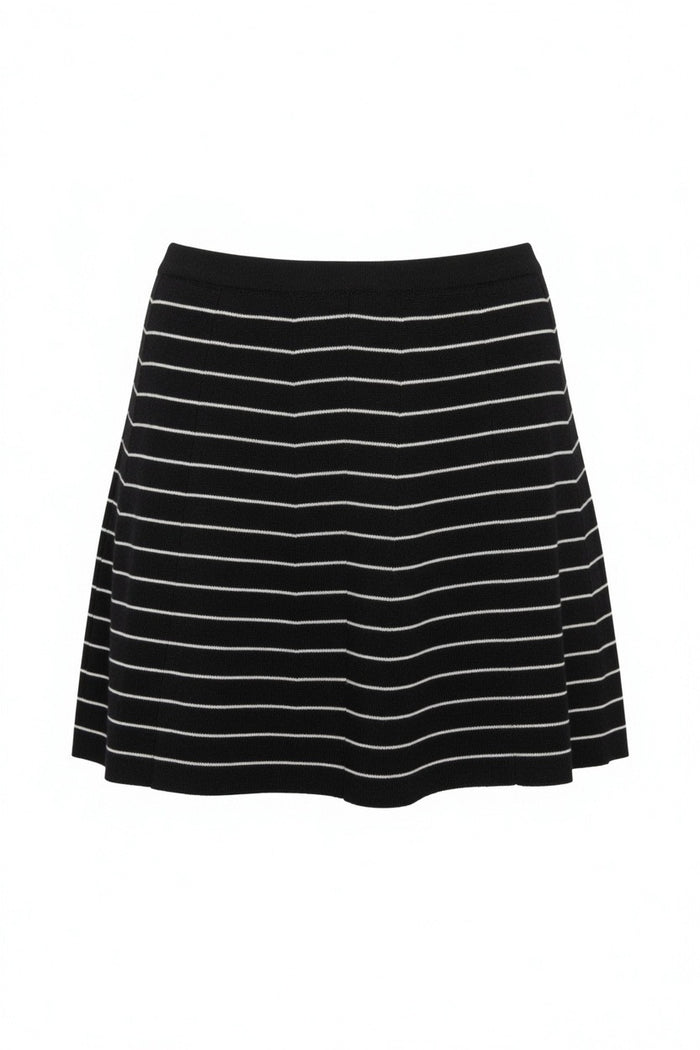 Fun Detail Stripe Mini Skirt