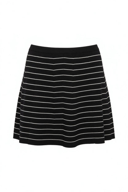 Fun Detail Stripe Mini Skirt