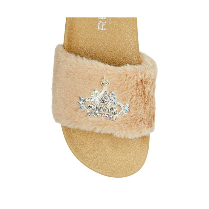 #Fw38 Jewel Fur Slipper [Large] [Caramel]