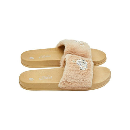 #Fw38 Jewel Fur Slipper [Large] [Caramel]