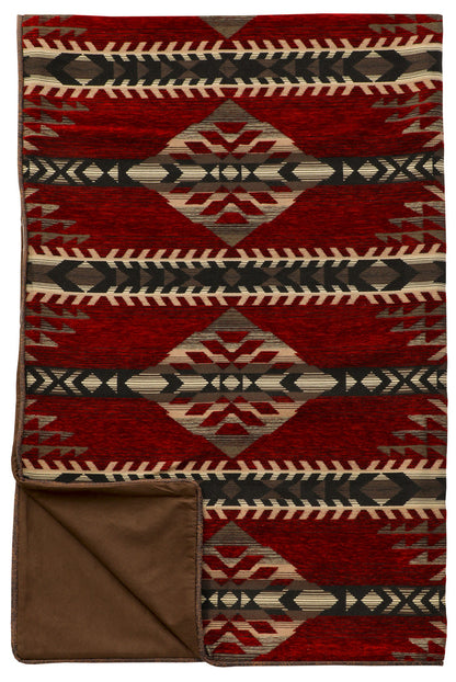 Gallop Claret Tapestry Throw