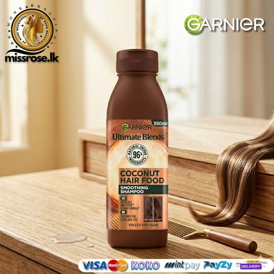 Garnier Ultimate Blends Coconut & Macadamia Hair Food  Smoothing Shampoo (350ml)