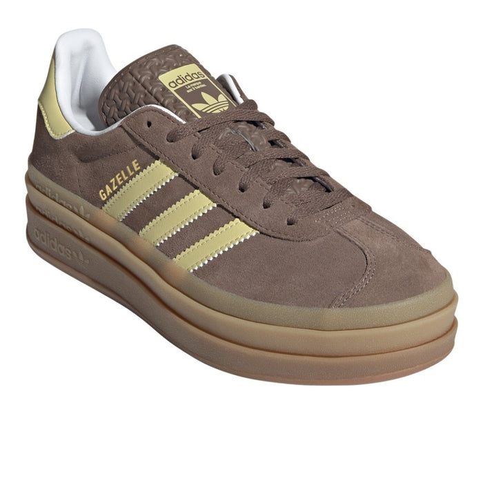 adidas Gazelle Bold Lace Up  Womens Brown Sneakers Casual Shoes JI2697