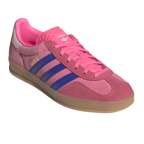 adidas Gazelle Indoor Lace Up  Womens Pink Sneakers Casual Shoes JQ0194
