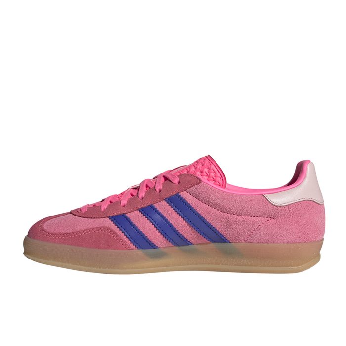 adidas Gazelle Indoor Lace Up  Womens Pink Sneakers Casual Shoes JQ0194