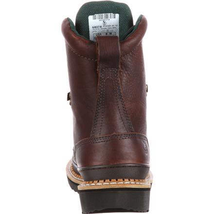 Georgia G8274 Men's 8" Lace Up Soggy Brown Boot