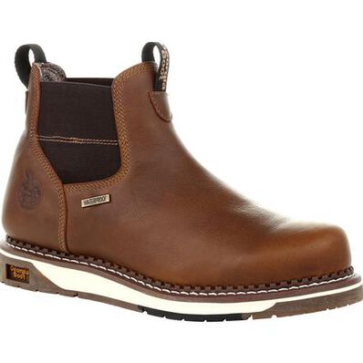 Georgia GB00352 Men's Soft Toe Wedge Sole Waterproof Chelsea Work Boot