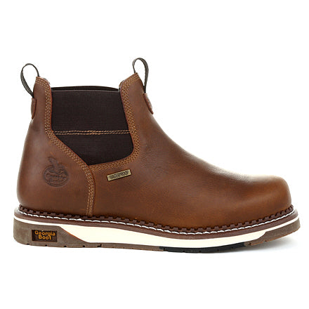 Georgia GB00352 Men's Soft Toe Wedge Sole Waterproof Chelsea Work Boot