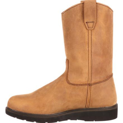 Georgia Men's 11" Farm and Ranch Wellington Pull On Wedge Sole Boot