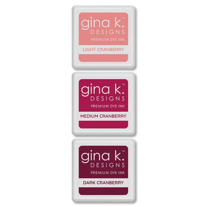 Gina K. Designs - Color Companions Ink Cube Set - Cranberry. Available at Embellish Away located in Bowmanville Ontario Canada.