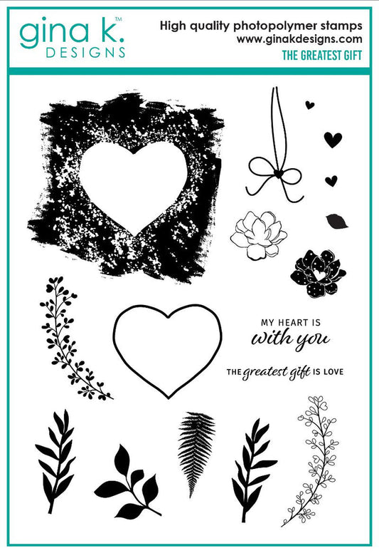 Gina K. Designs - Stamp - The Greatest Gift. Available at Embellish Away located in Bowmanville Ontario Canada.