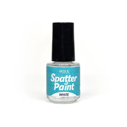 Gina K. Designs - Tool - Spatter Paint- White. Add some sparkle to your projects! Available at Embellish Away located in Bowmanville Ontario Canada.