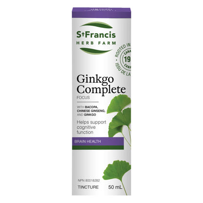 Box of St. Francis Herb Farm Gingko Complete 50ml