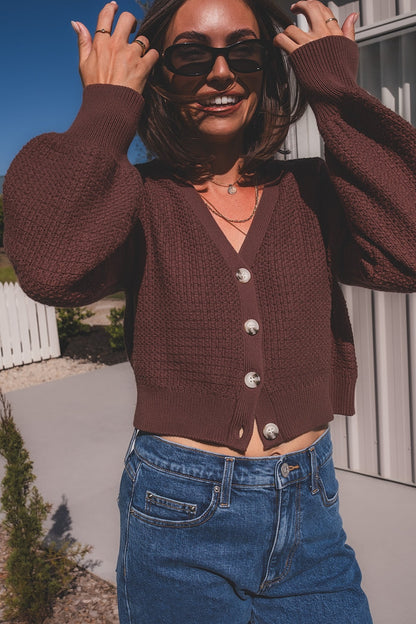 Ginny Cardigan - Brunette