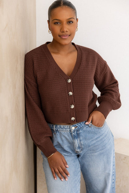 Ginny Cardigan - Brunette