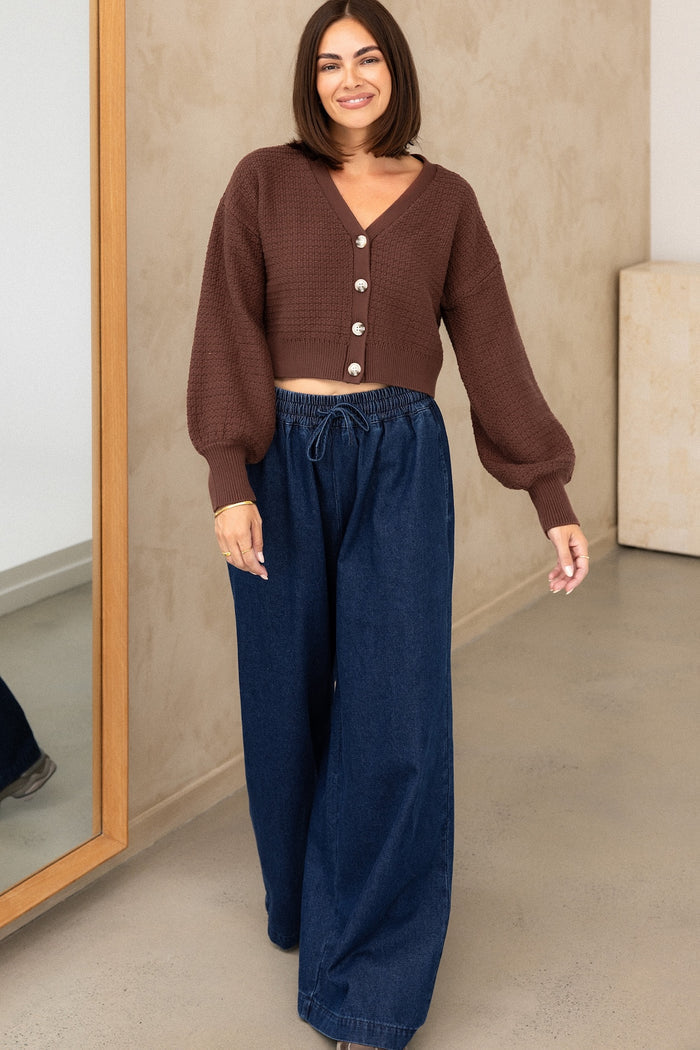 Ginny Cardigan - Brunette