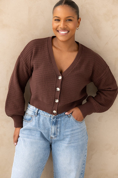 Ginny Cardigan - Brunette
