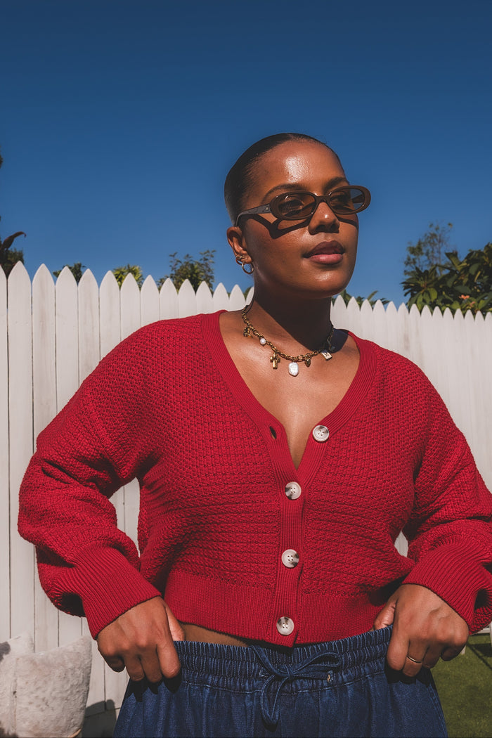 Ginny Cardigan - Chilli