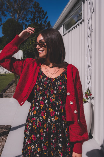 Ginny Cardigan - Chilli
