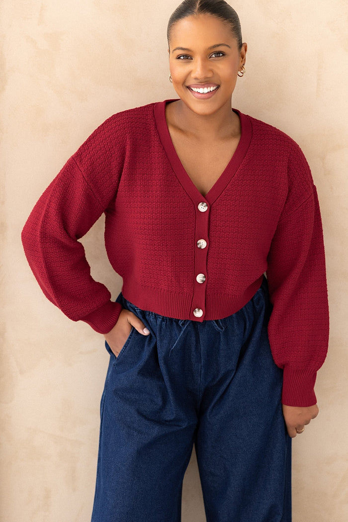 Ginny Cardigan - Chilli
