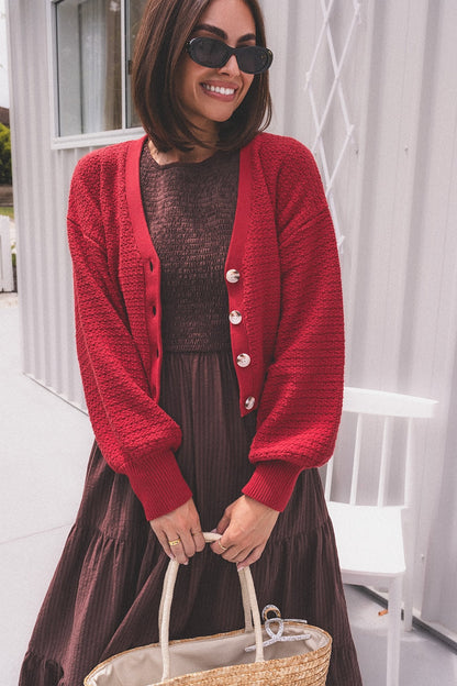 Ginny Cardigan - Chilli